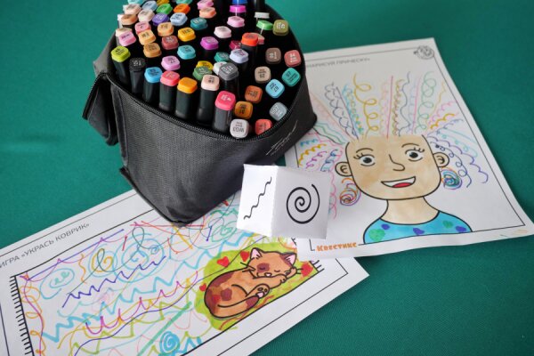 Весёлый кубик для рисования